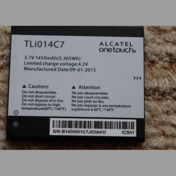 Prodám originál Baterie pro Alcatel One Touch Pixi First