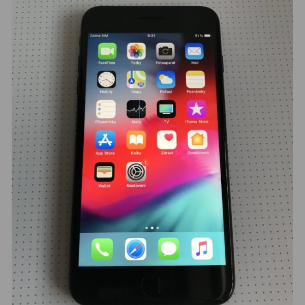 Apple iPhone 7 plus 128gb matt black, perfektní stav